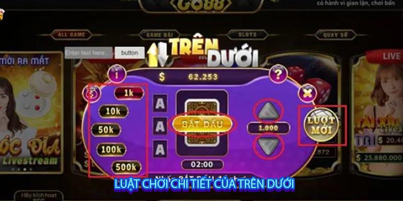 Luật chơi chi tiết của trên dưới